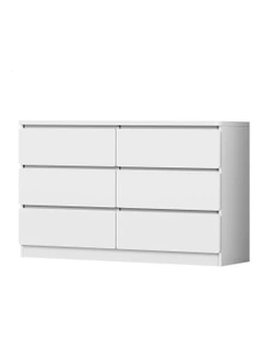 6 Chest of Drawers in White