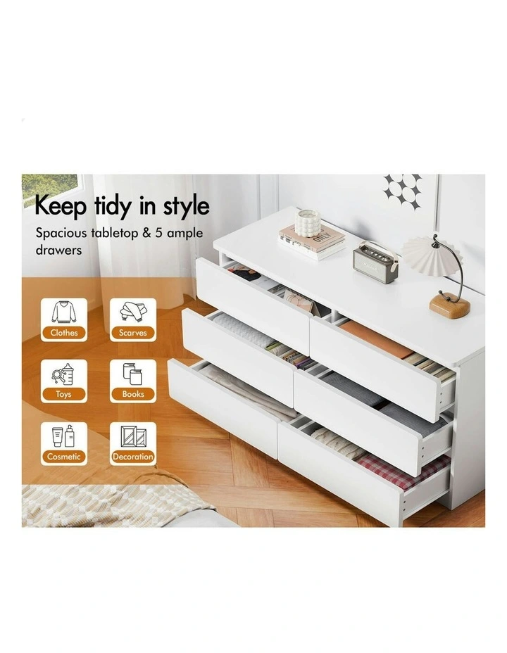 6 Chest of Drawers in White image 4