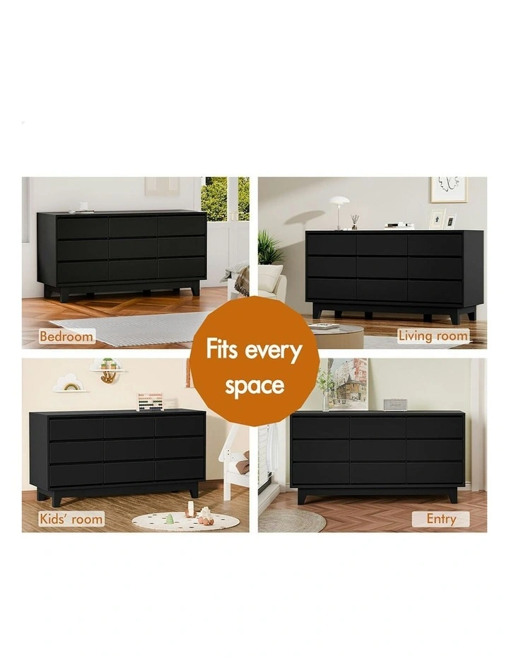 9 Chest of Drawers in Black image 3