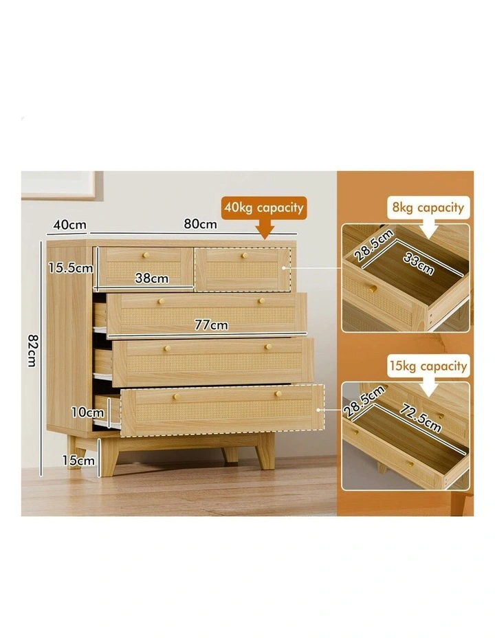 5 Chest of Drawers in Wood image 6