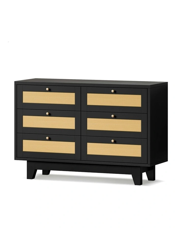 6 Chest of Drawers in Black image 1