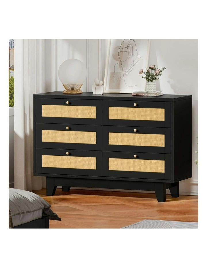 6 Chest of Drawers in Black image 2