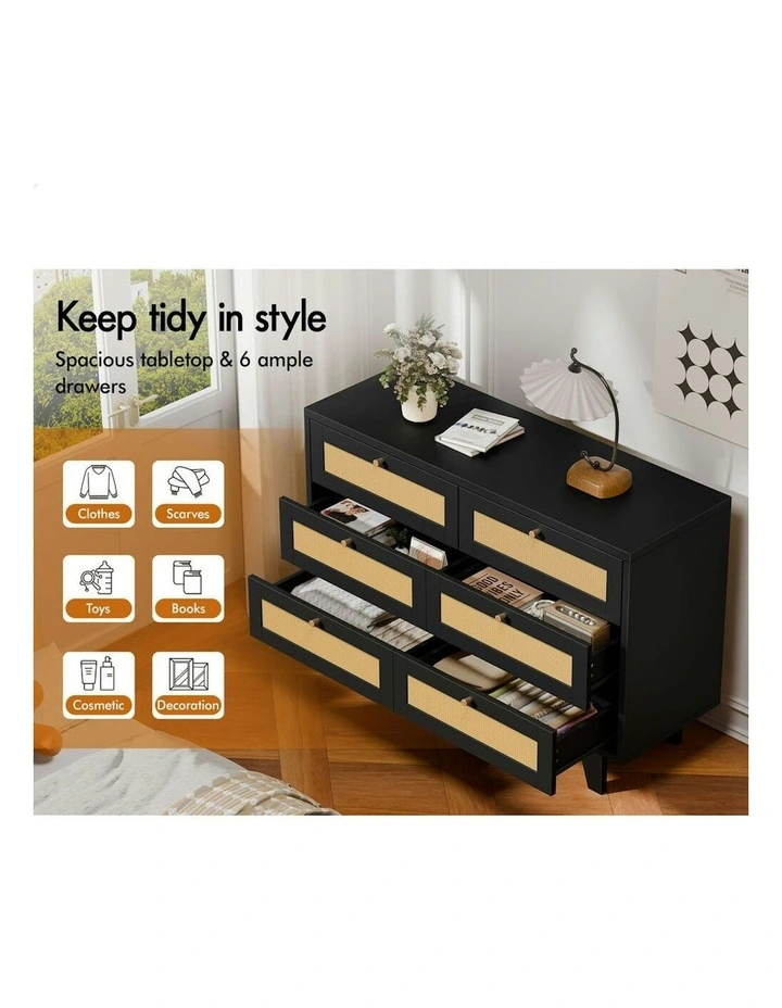 6 Chest of Drawers in Black image 4