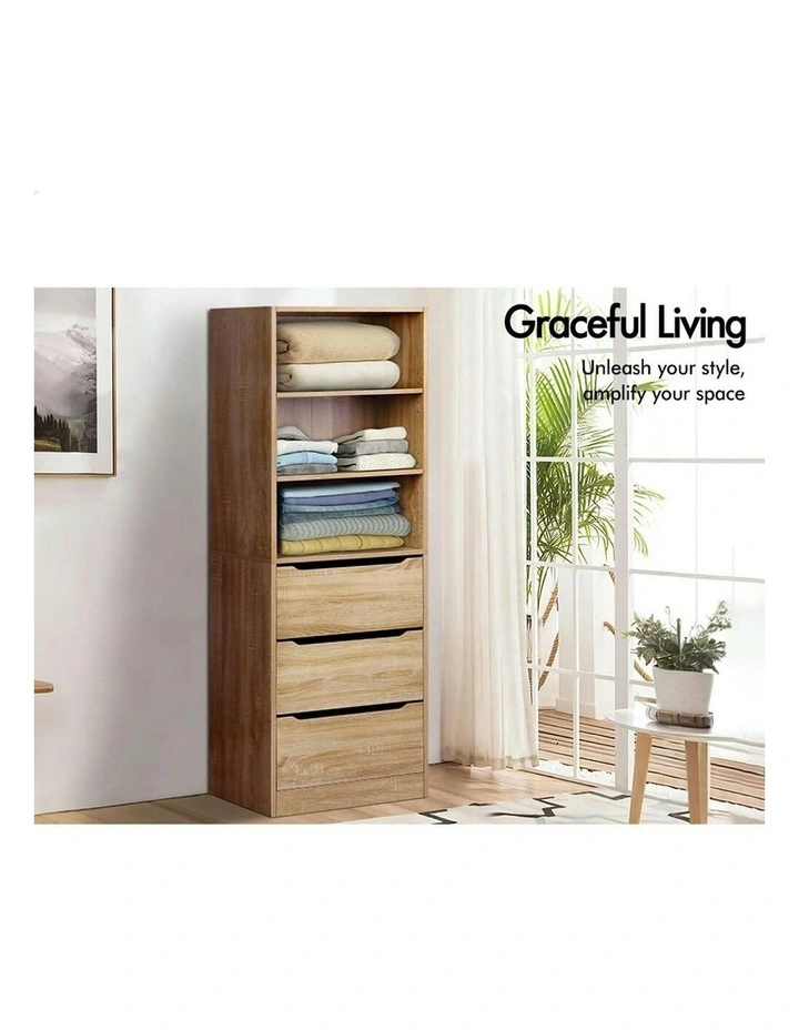 Clothes Storage Cabinet Wardrobe in Wood image 3