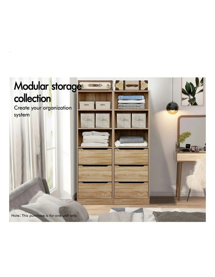 Clothes Storage Cabinet Wardrobe in Wood image 4