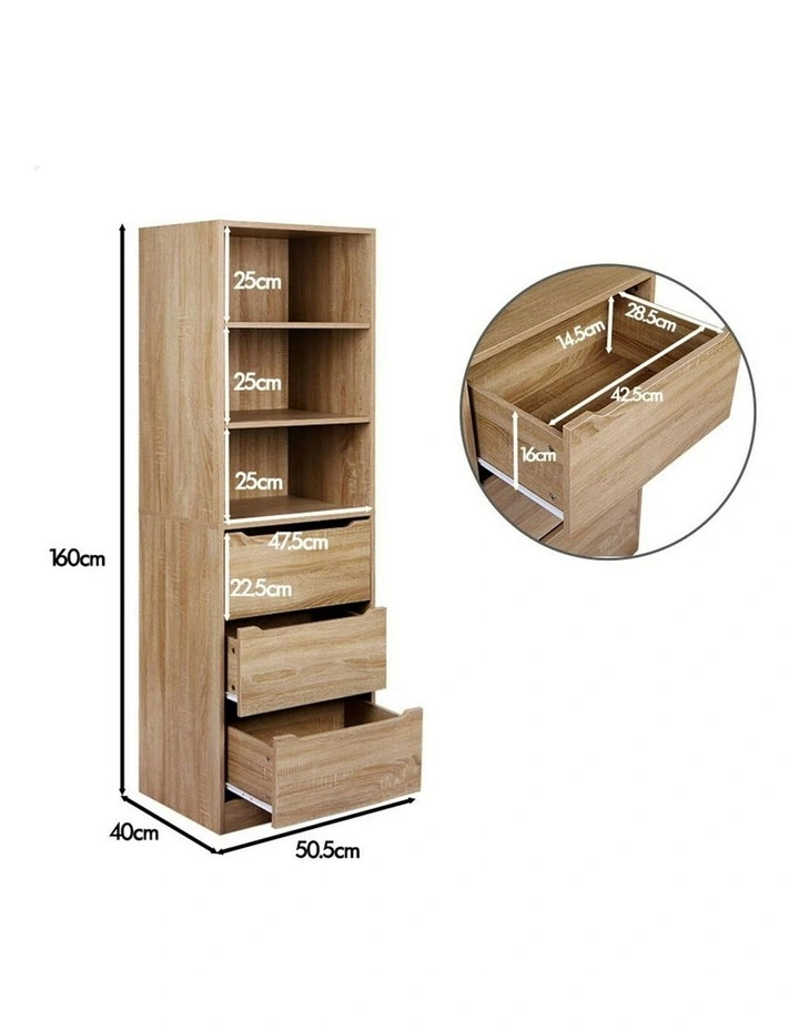 Clothes Storage Cabinet Wardrobe in Wood image 7