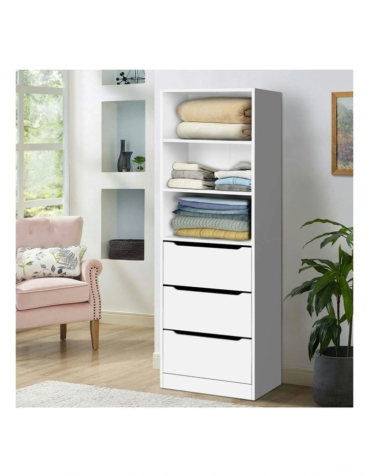 Clothes Storage Cabinet Wardrobe in White image 2