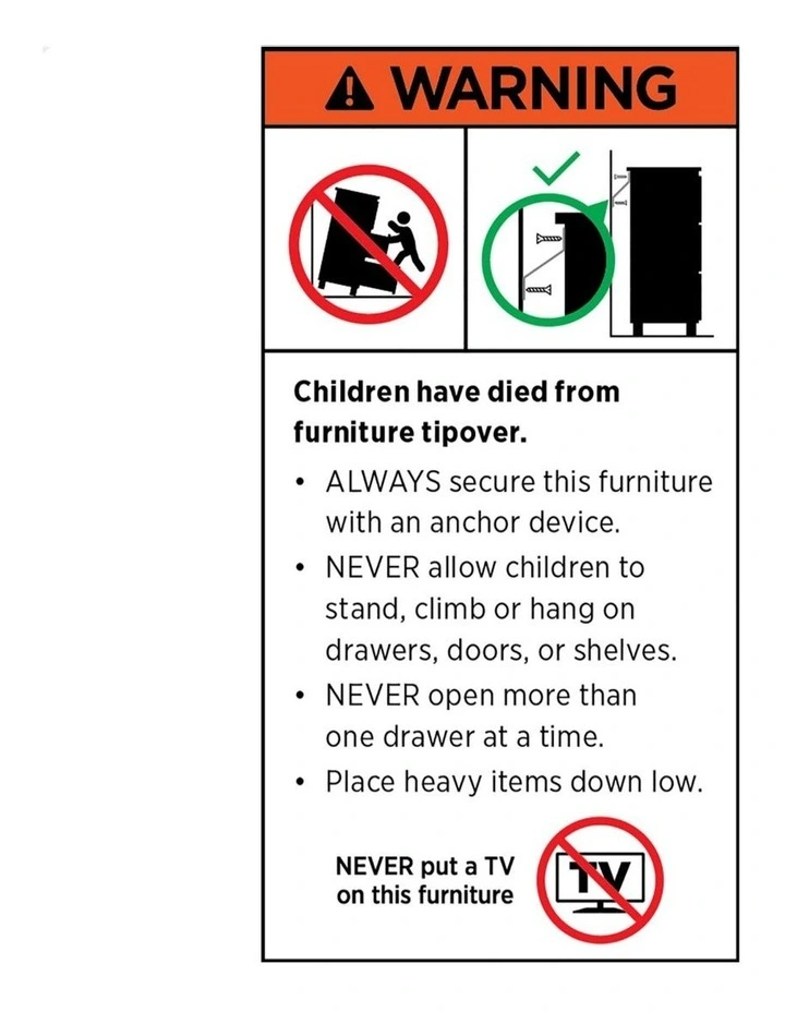 Wardrobe Clothes Cabinet 5 Drawers in Black image 5