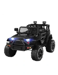 Electric 12V 60W Motors R/C LED Lights Ride On Jeep Toy
