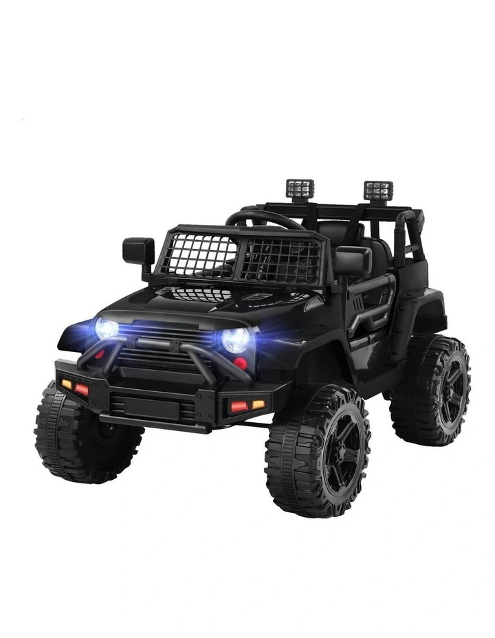 Electric 12V 60W Motors R/C LED Lights Ride On Jeep Toy image 1
