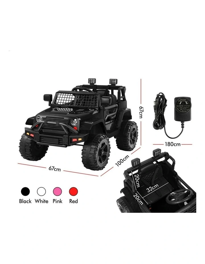Electric 12V 60W Motors R/C LED Lights Ride On Jeep Toy image 7