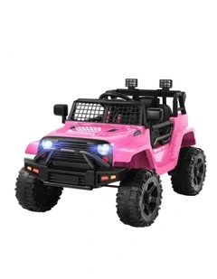 Electric 12V 60W Motors R/C LED Lights Ride On Jeep Toy