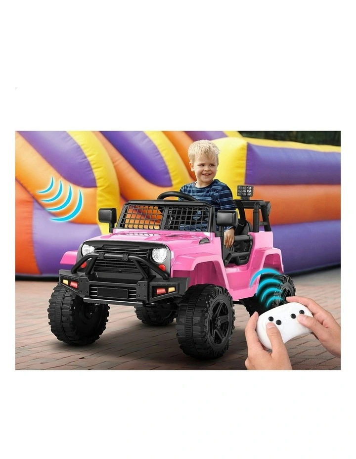 Electric 12V 60W Motors R/C LED Lights Ride On Jeep Toy image 6