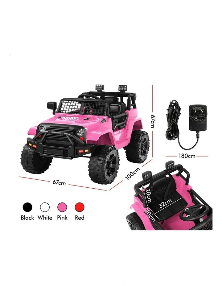 Electric 12V 60W Motors R/C LED Lights Ride On Jeep Toy image 7