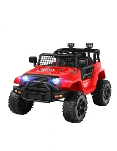 Electric 12V 60W Motors R/C LED Lights Ride On Jeep Toy
