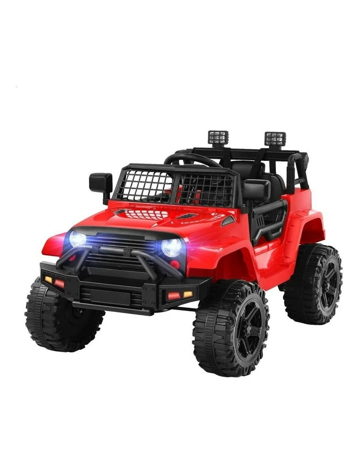 Electric 12V 60W Motors R/C LED Lights Ride On Jeep Toy image 1