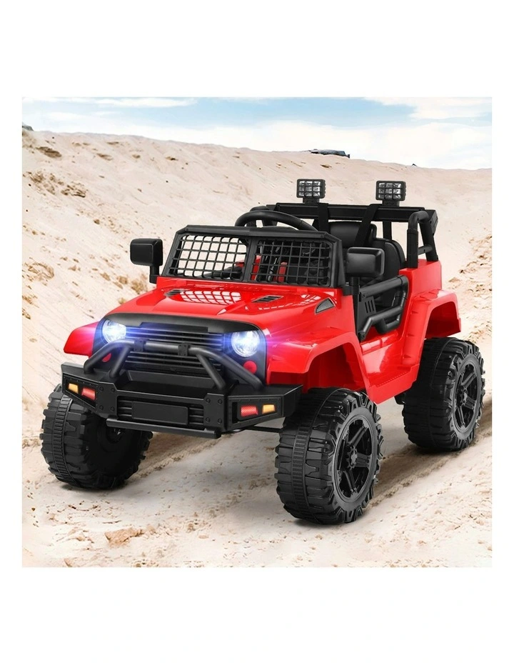 Electric 12V 60W Motors R/C LED Lights Ride On Jeep Toy image 2