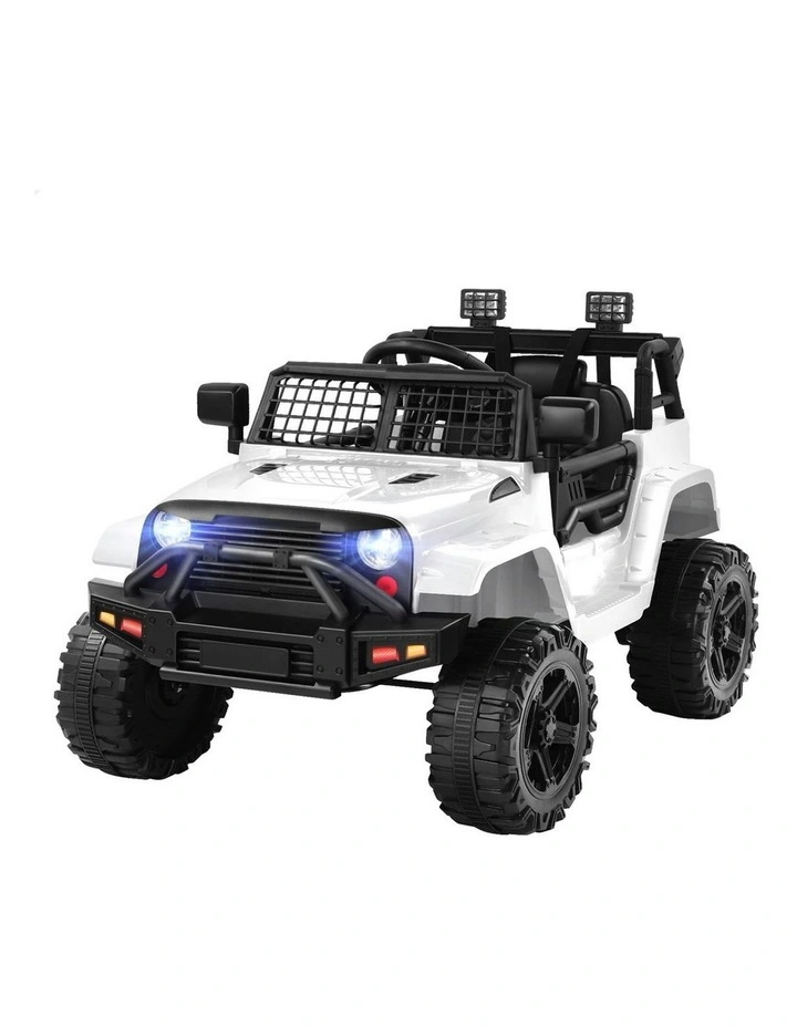 Electric 12V 60W Motors R/C LED Lights Ride On Jeep Toy image 1