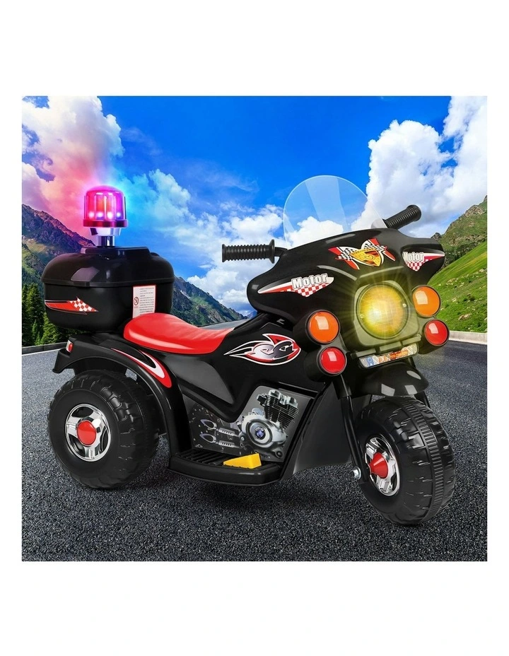 6V Electric 25W Motor MP3 Ride On Police Motorcycle Toy image 2