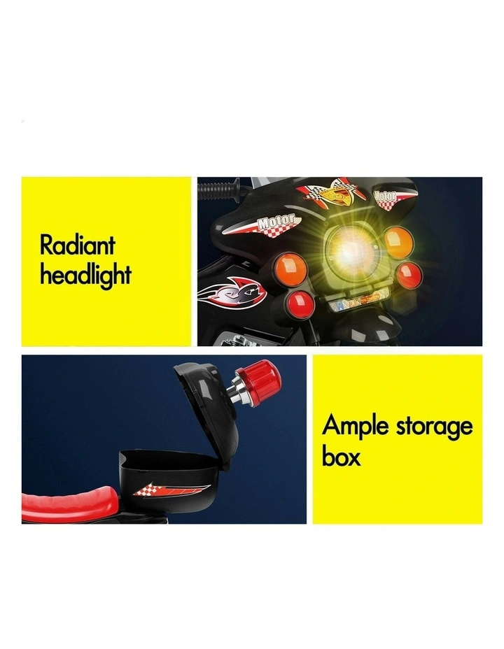 6V Electric 25W Motor MP3 Ride On Police Motorcycle Toy image 5