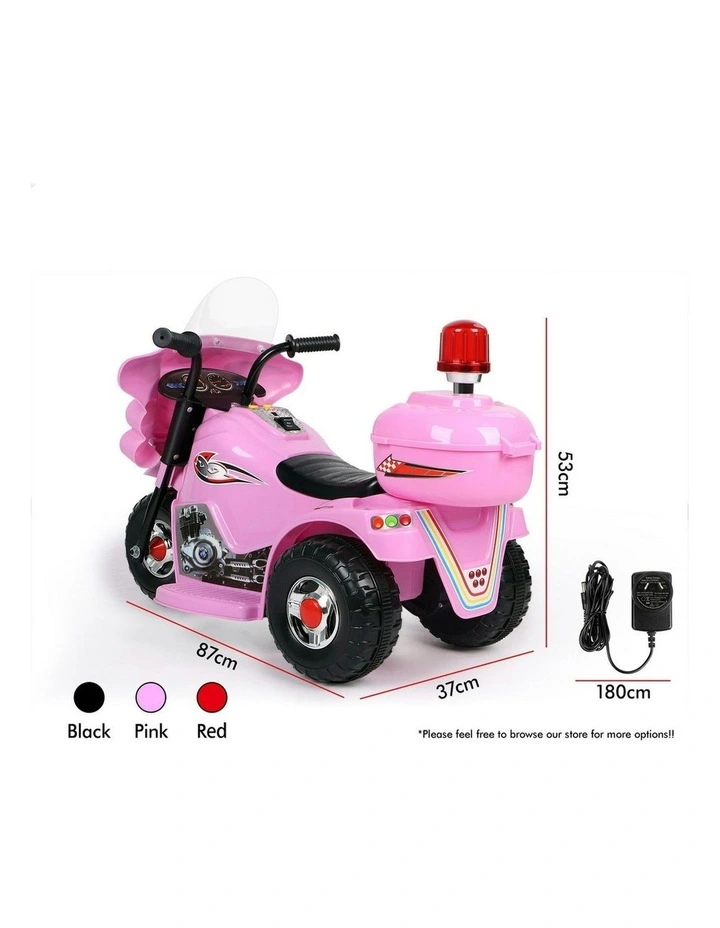 6V Electric 25W Motor MP3 Ride On Police Motorcycle Toy image 7