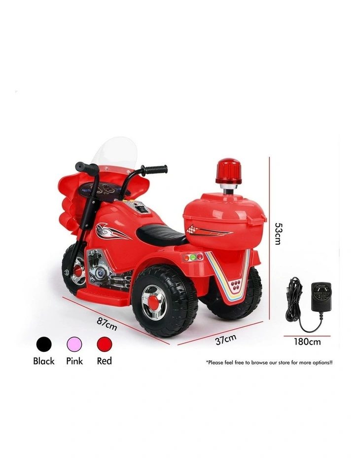 6V Electric 25W Motor MP3 Ride On Police Motorcycle Toy image 7