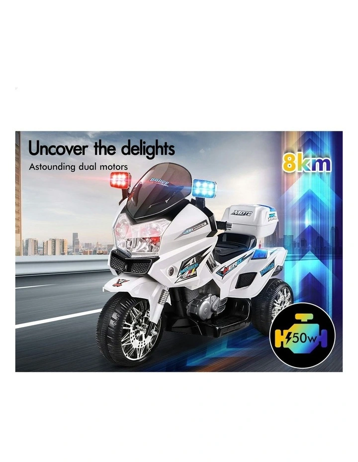 Electric 60W Motors BMW Inspired Ride On Patrol Motorcycle Toy image 5