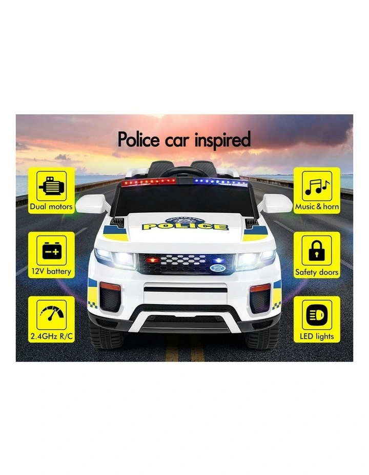 12V Electric Ride On Police Car Toy image 3