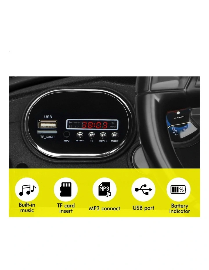 MP3 LED Light Ride On Remote Car Toy image 4