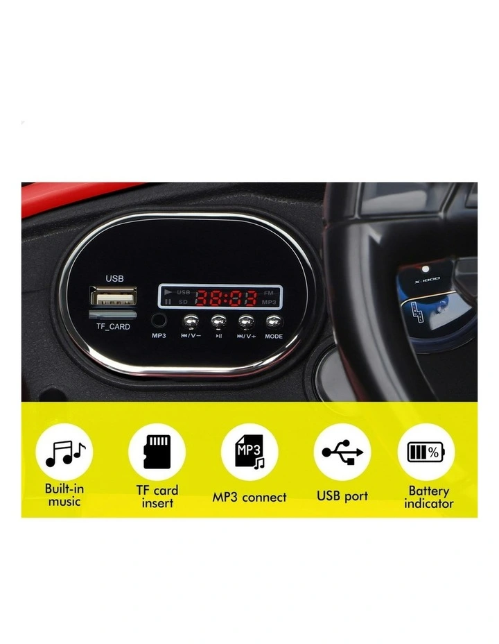 MP3 LED Light Ride On Remote Car Toy image 4