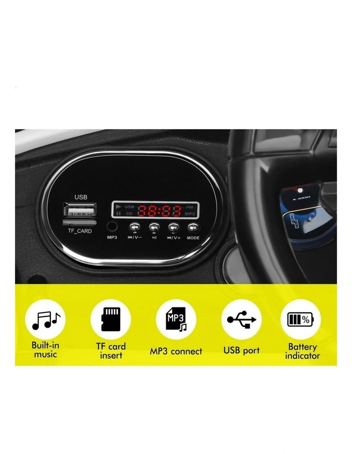 MP3 LED Light Ride On Remote Car Toy image 4