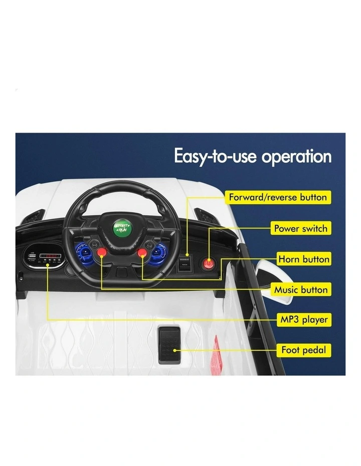 MP3 LED Light Ride On Remote Car Toy image 5