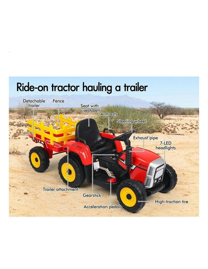 Ride On Tractor Vehicle Toy image 3