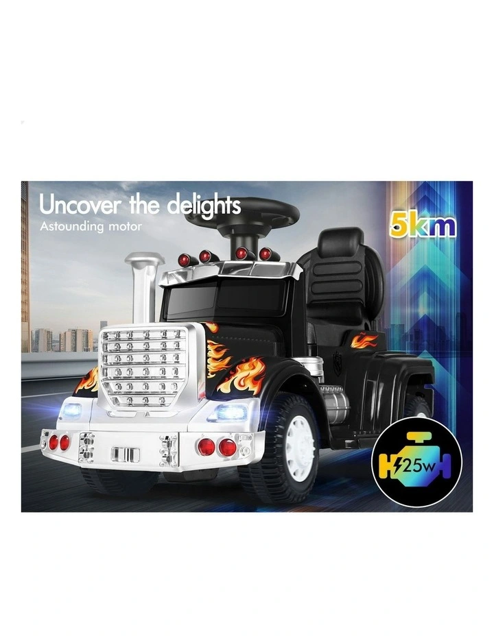25W Motor With LED Lights Ride On Electric Truck Toy image 4