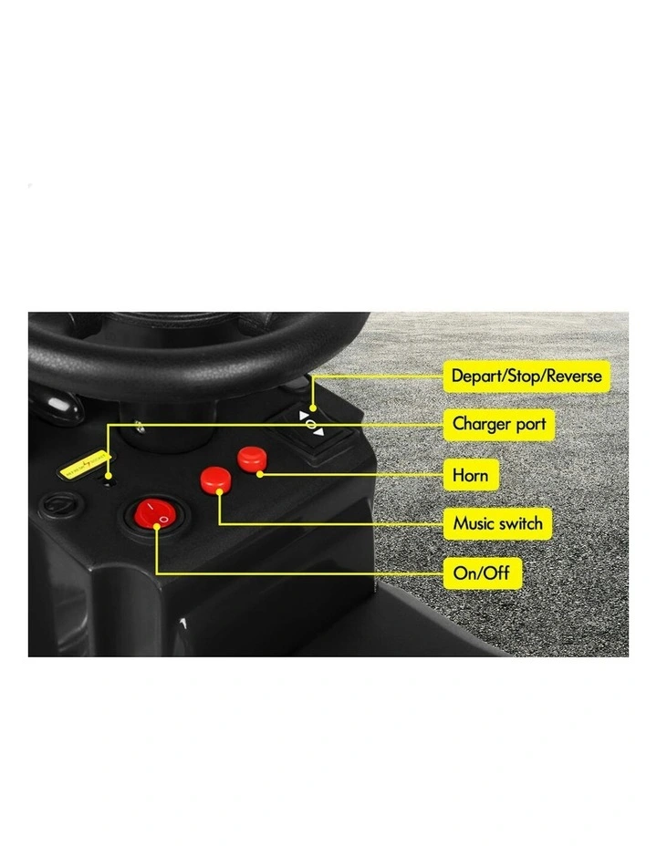 25W Motor With LED Lights Ride On Electric Truck Toy image 7
