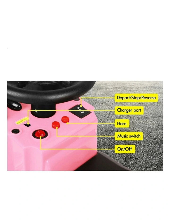 25W Motor With LED Lights Ride On Electric Truck Toy image 7