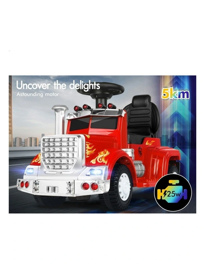 25W Motor With LED Lights Ride On Electric Truck Toy image 4