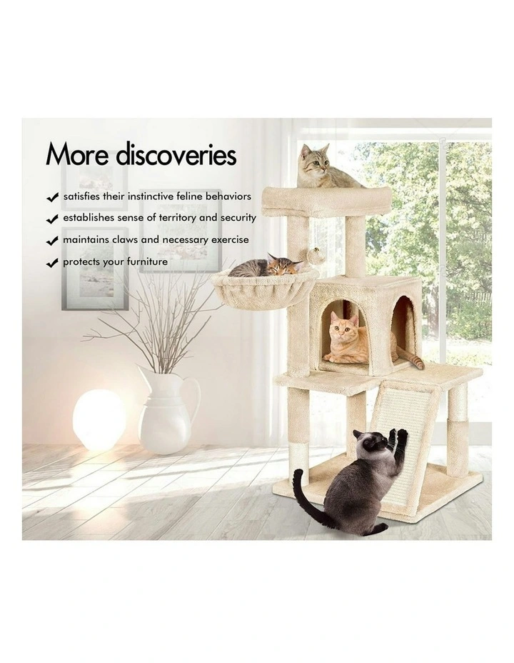 Cat Tree 100cm in Beige image 4
