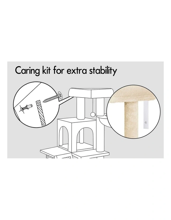 Cat Tree 100cm in Beige image 5