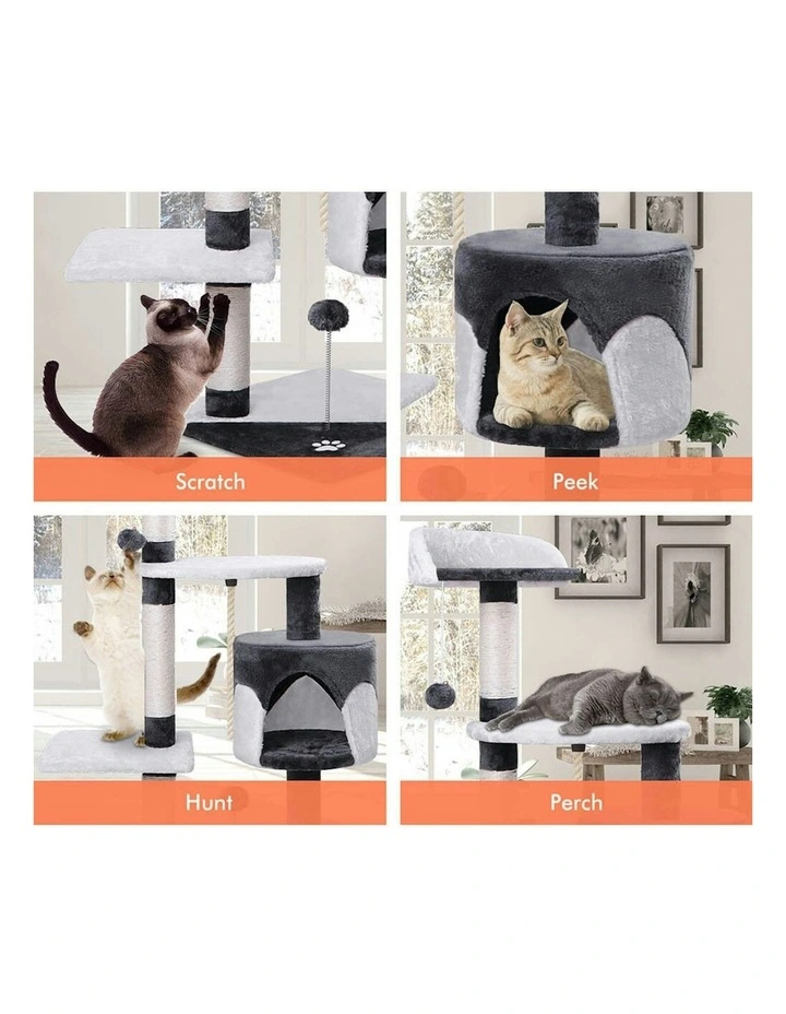 Cat Tree 112cm in Multi image 4