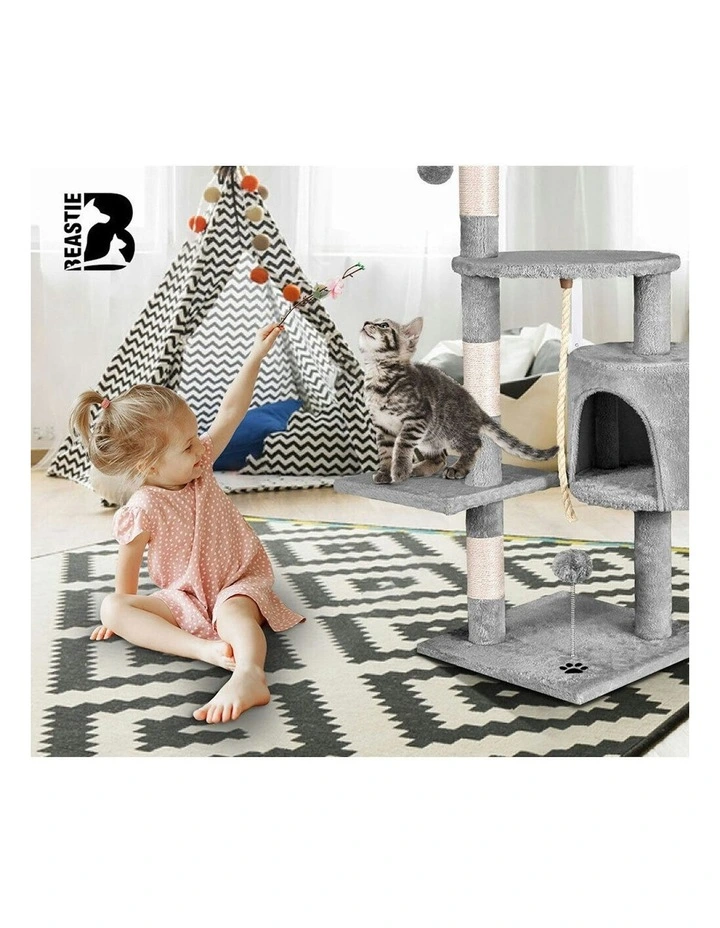 Cat Tree 112cm in Grey image 6