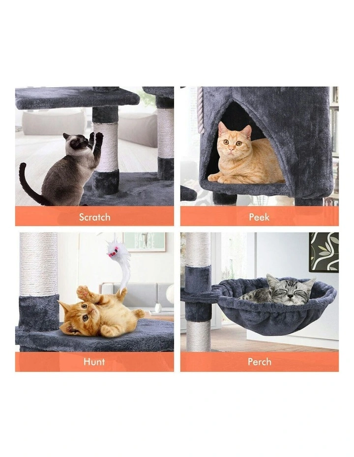 Cat Tree 120cm in Grey image 4