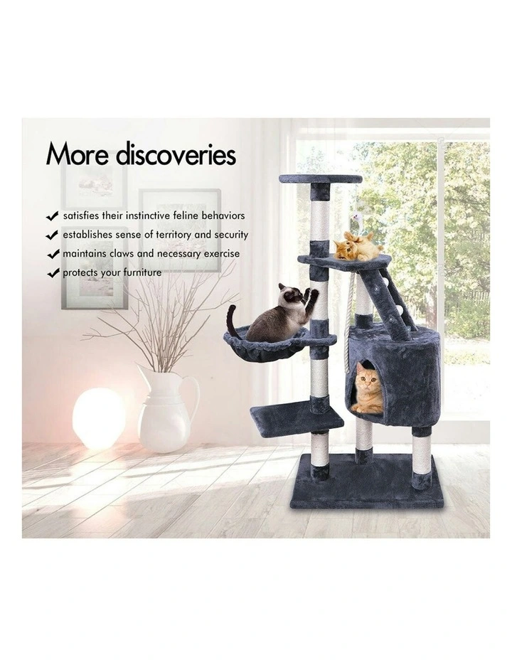 Cat Tree 120cm in Grey image 5