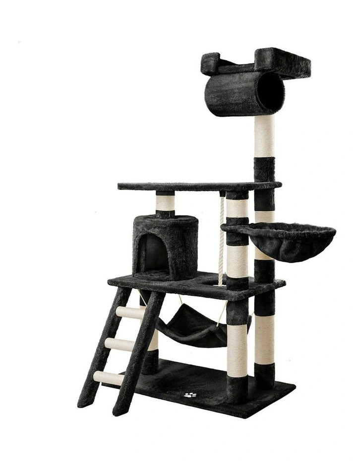 Cat Tree 141cm in Black image 1