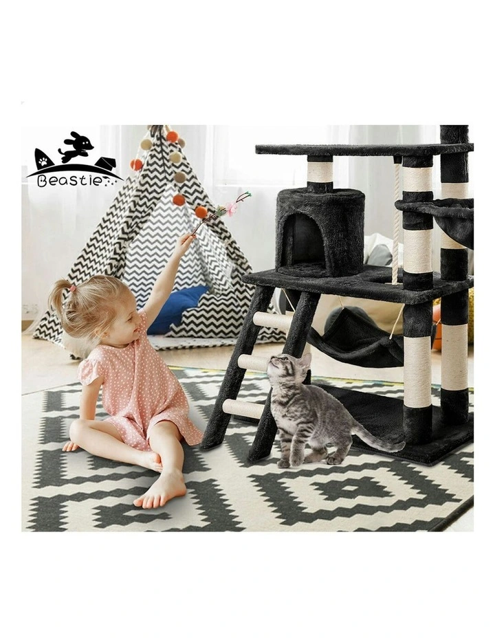 Cat Tree 141cm in Black image 6