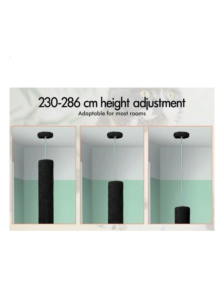 Cat Tree 230-286cm in Black image 4