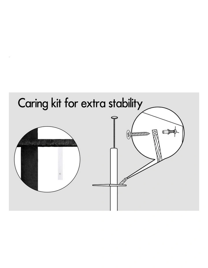 Cat Tree 230-286cm in Black image 5