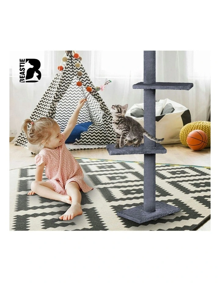 Cat Tree 230-286cm in Grey image 6