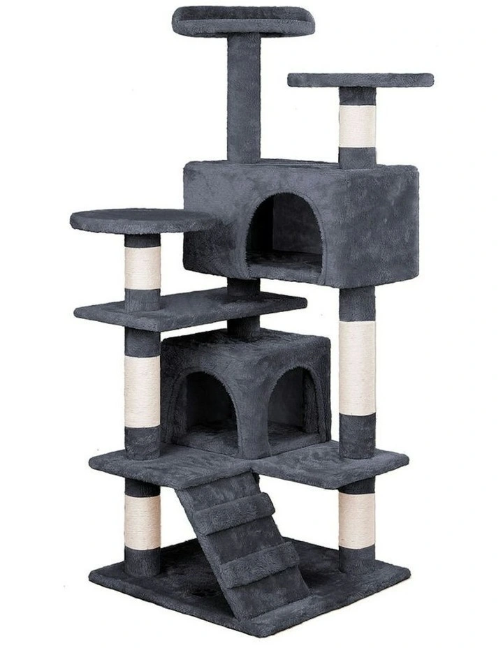 Cat Tree 134cm in Grey image 1