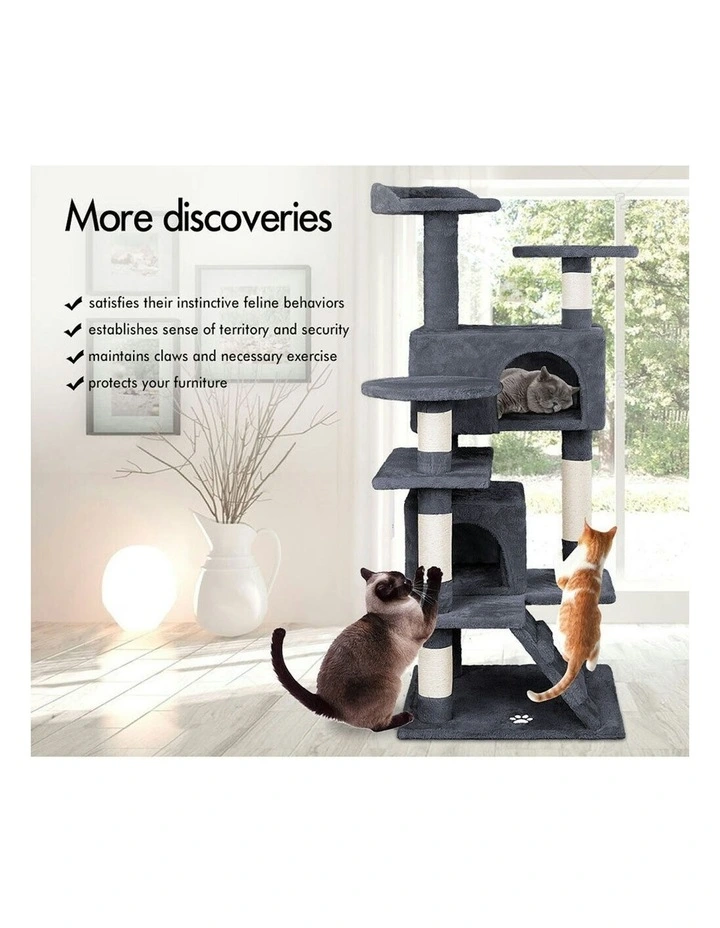 Cat Tree 134cm in Grey image 5
